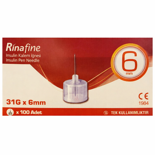 Rina Fine İnsülin İğne Ucu 31G 6 mm